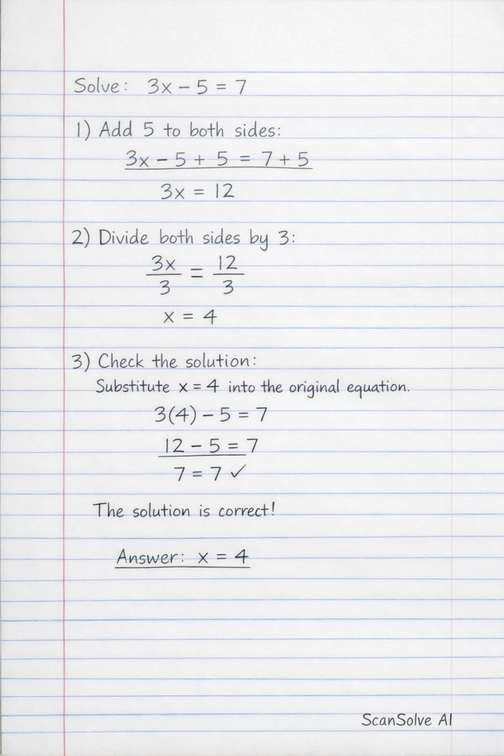 Handwritten step-by-step solution preview