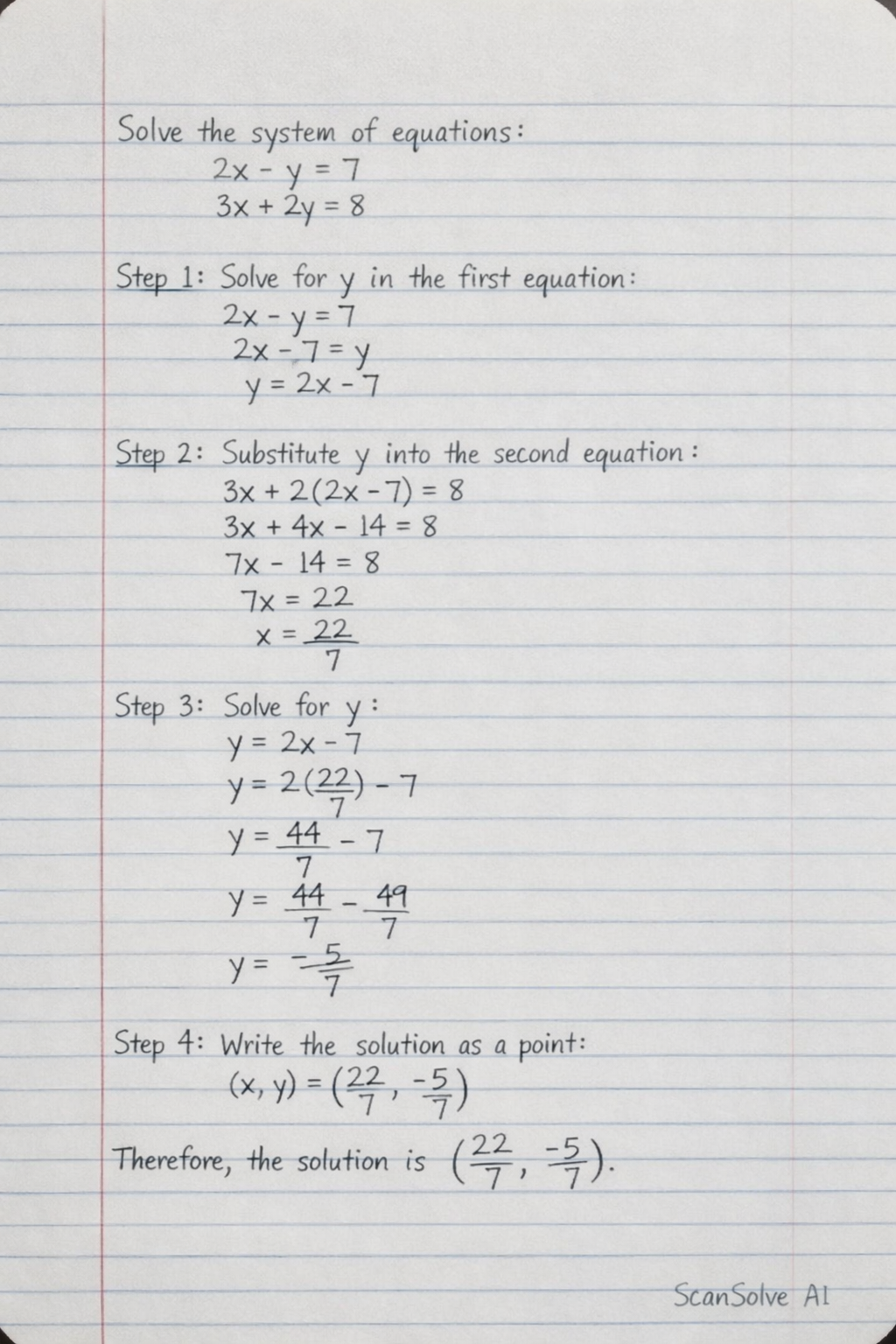 Handwritten step-by-step solution preview