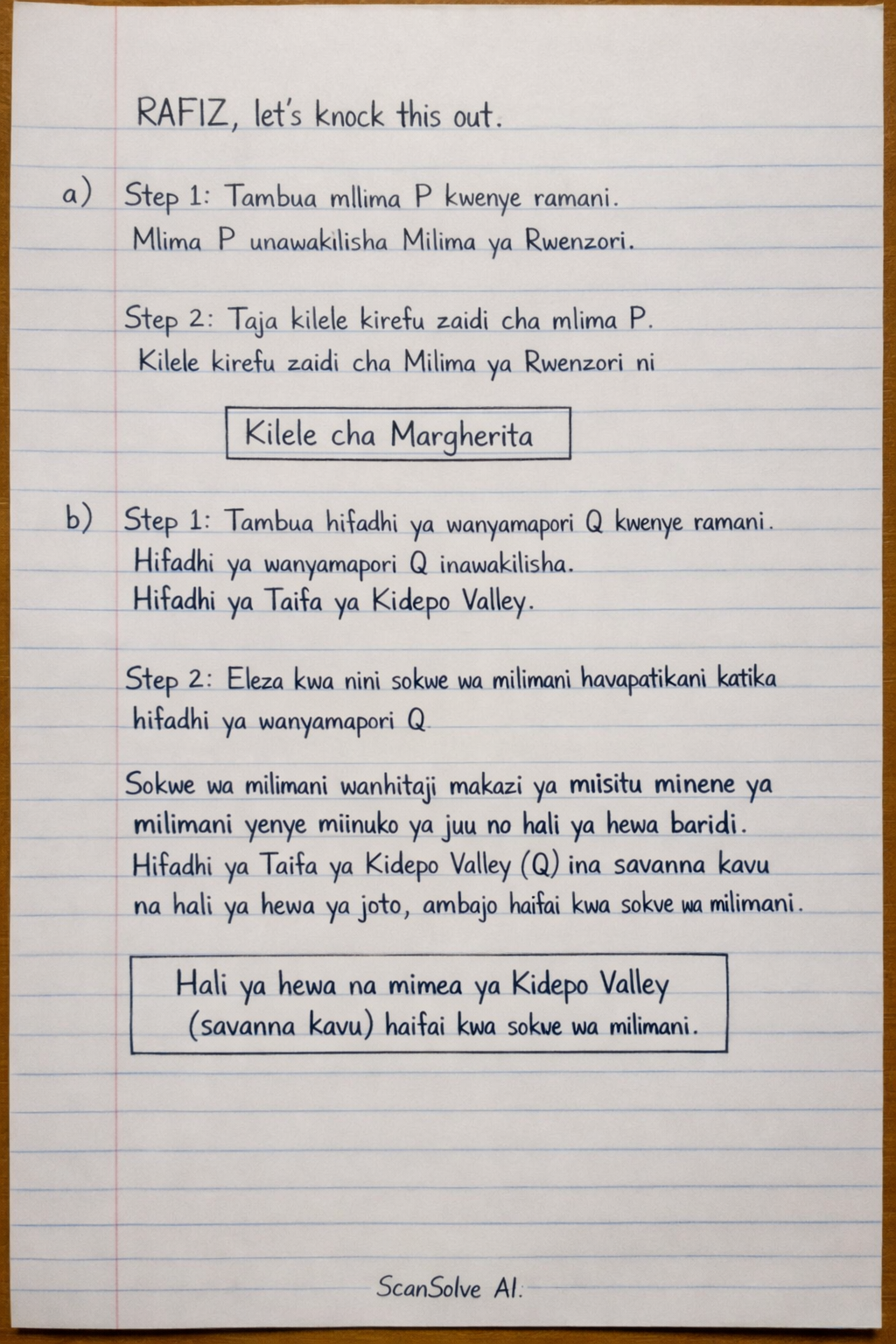 Handwritten step-by-step solution preview