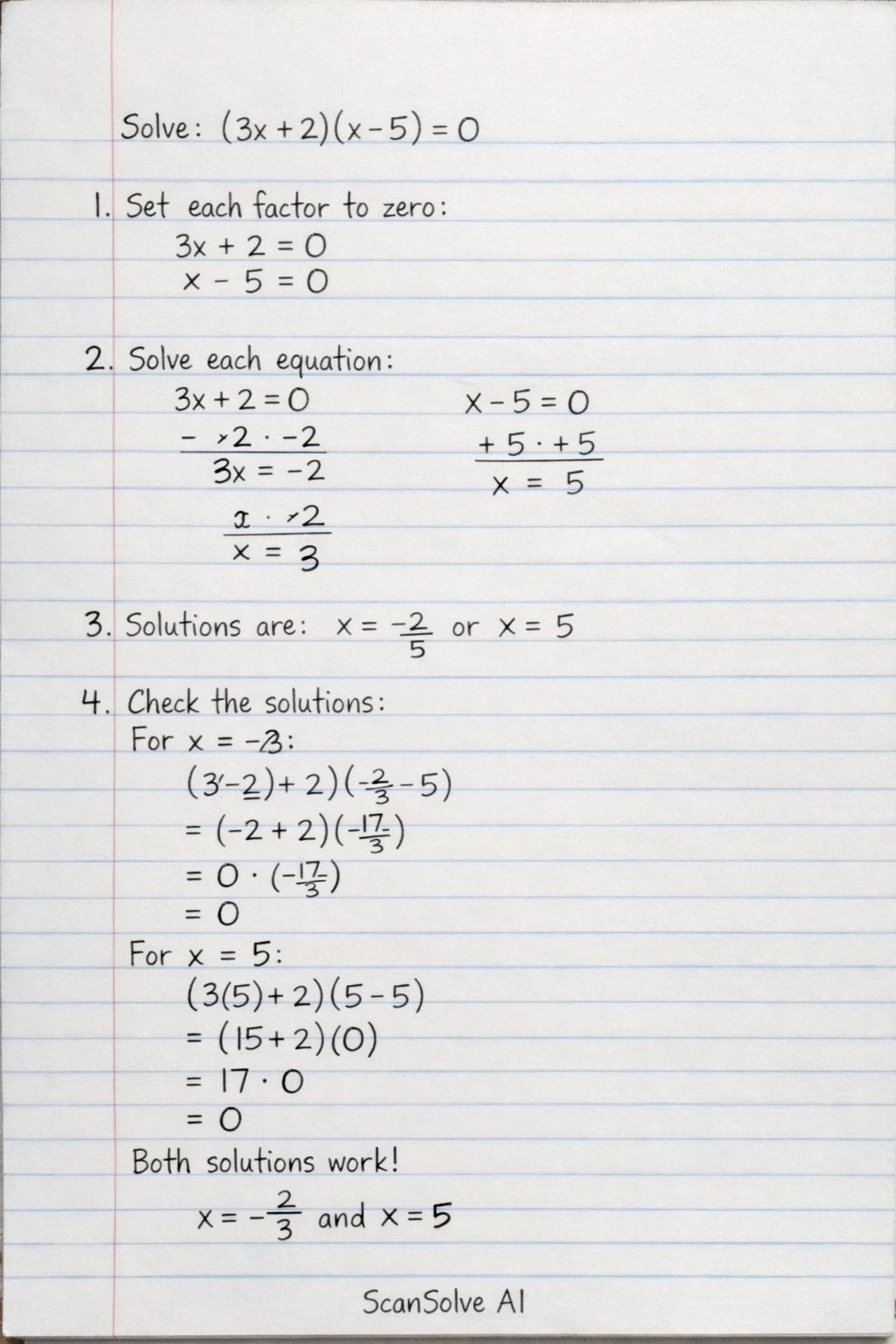 Handwritten step-by-step solution preview