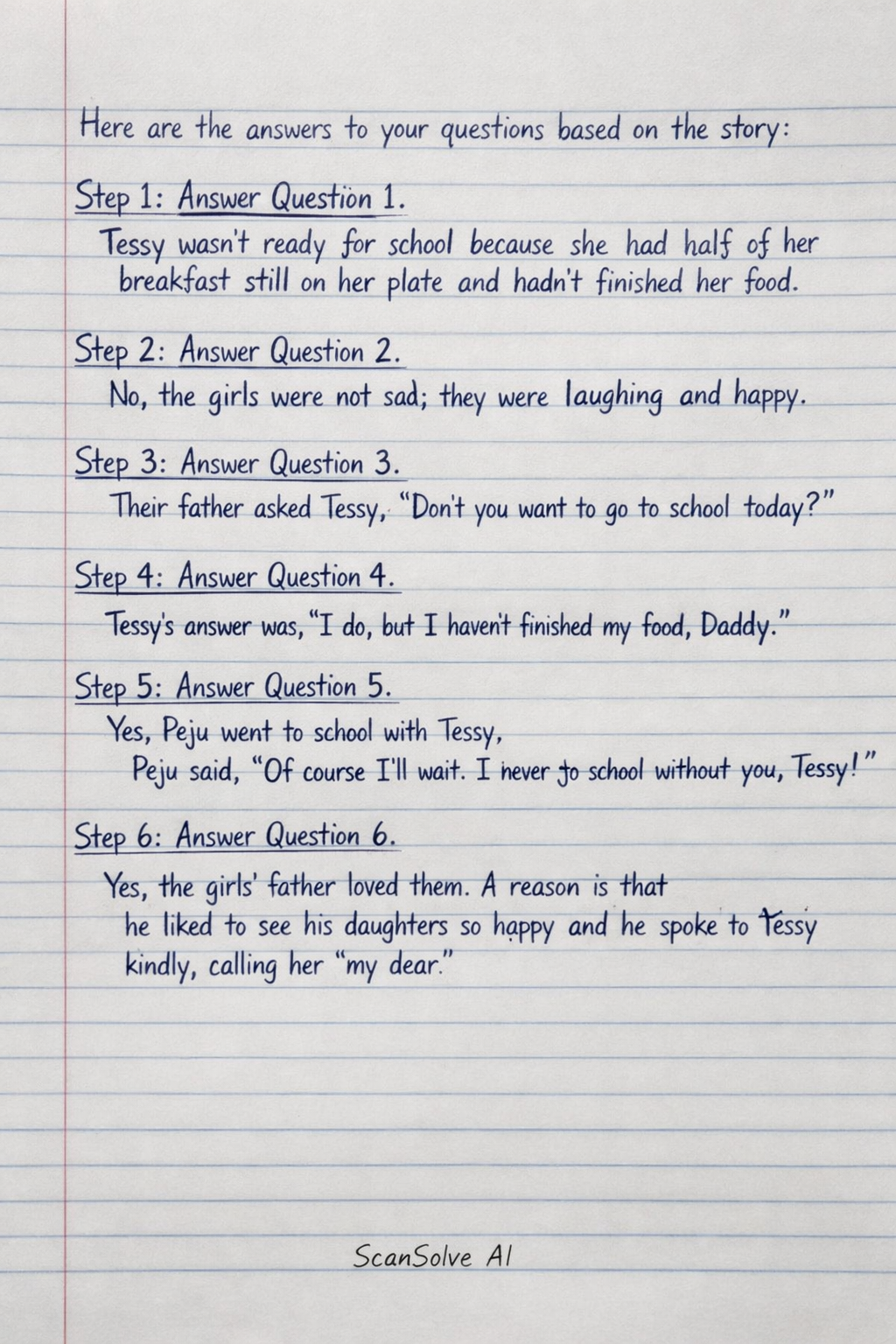 Handwritten step-by-step solution preview
