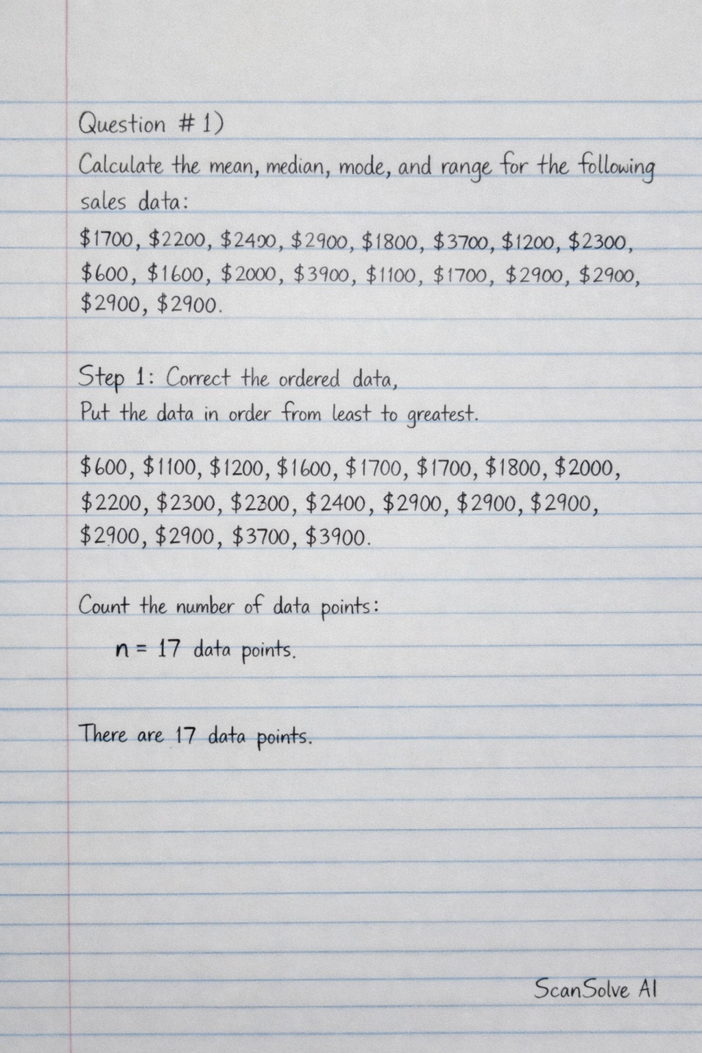 Handwritten step-by-step solution preview