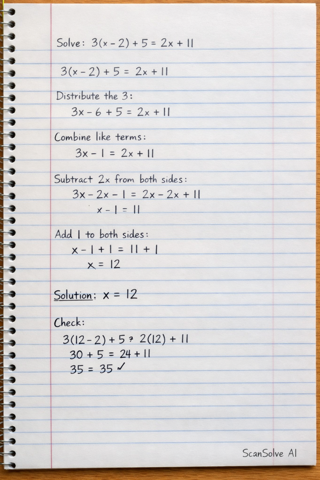 Handwritten step-by-step solution preview