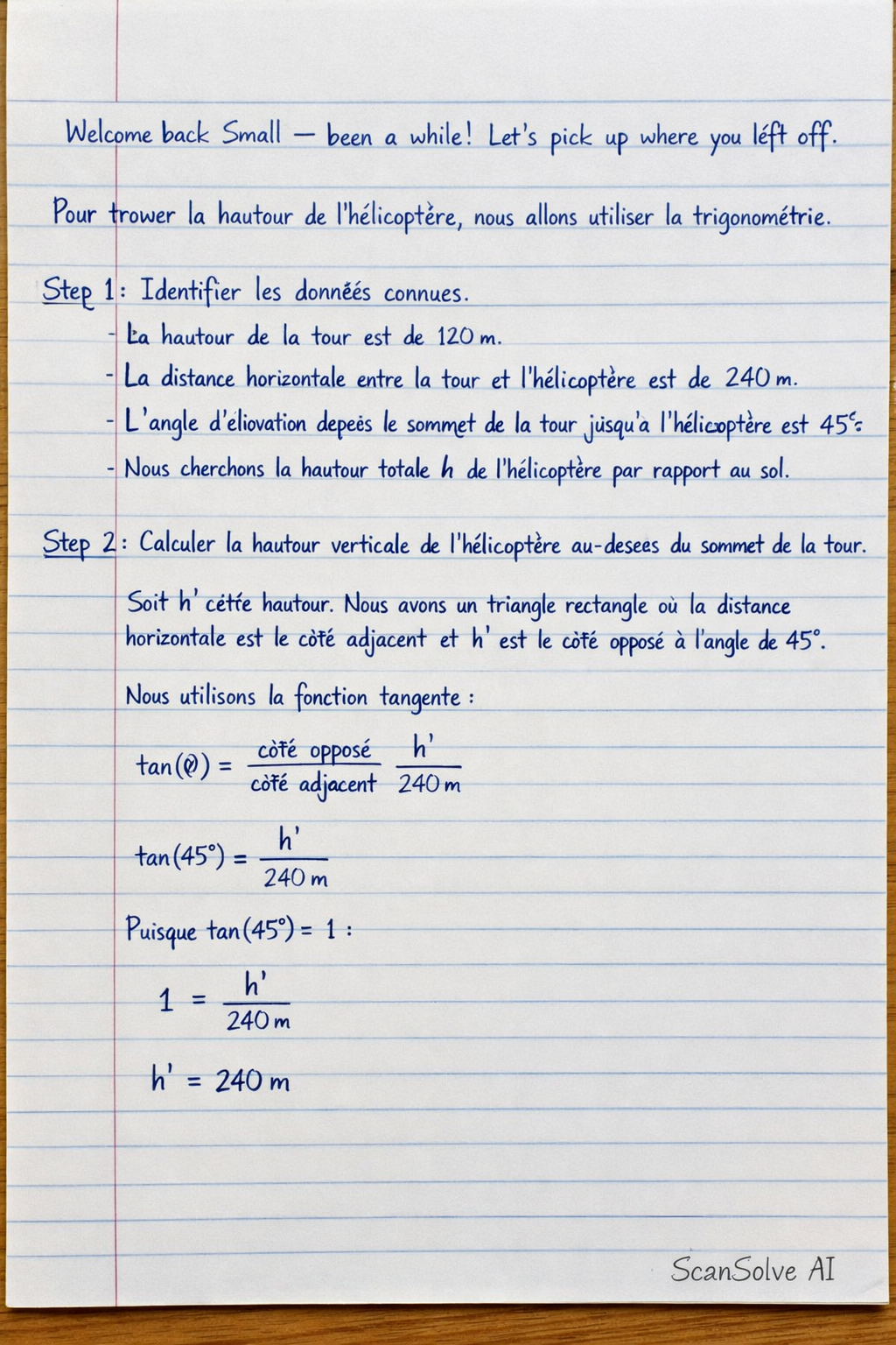 Handwritten step-by-step solution preview