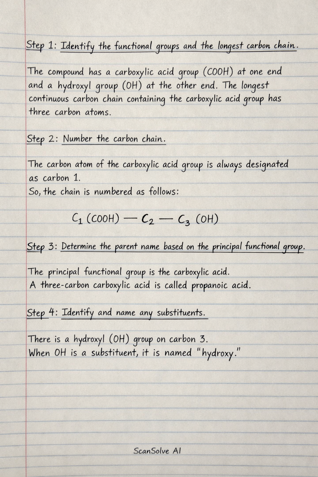 Handwritten step-by-step solution preview