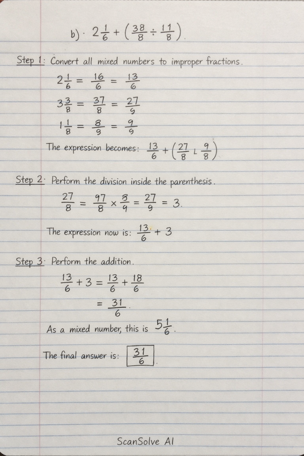 Handwritten step-by-step solution preview