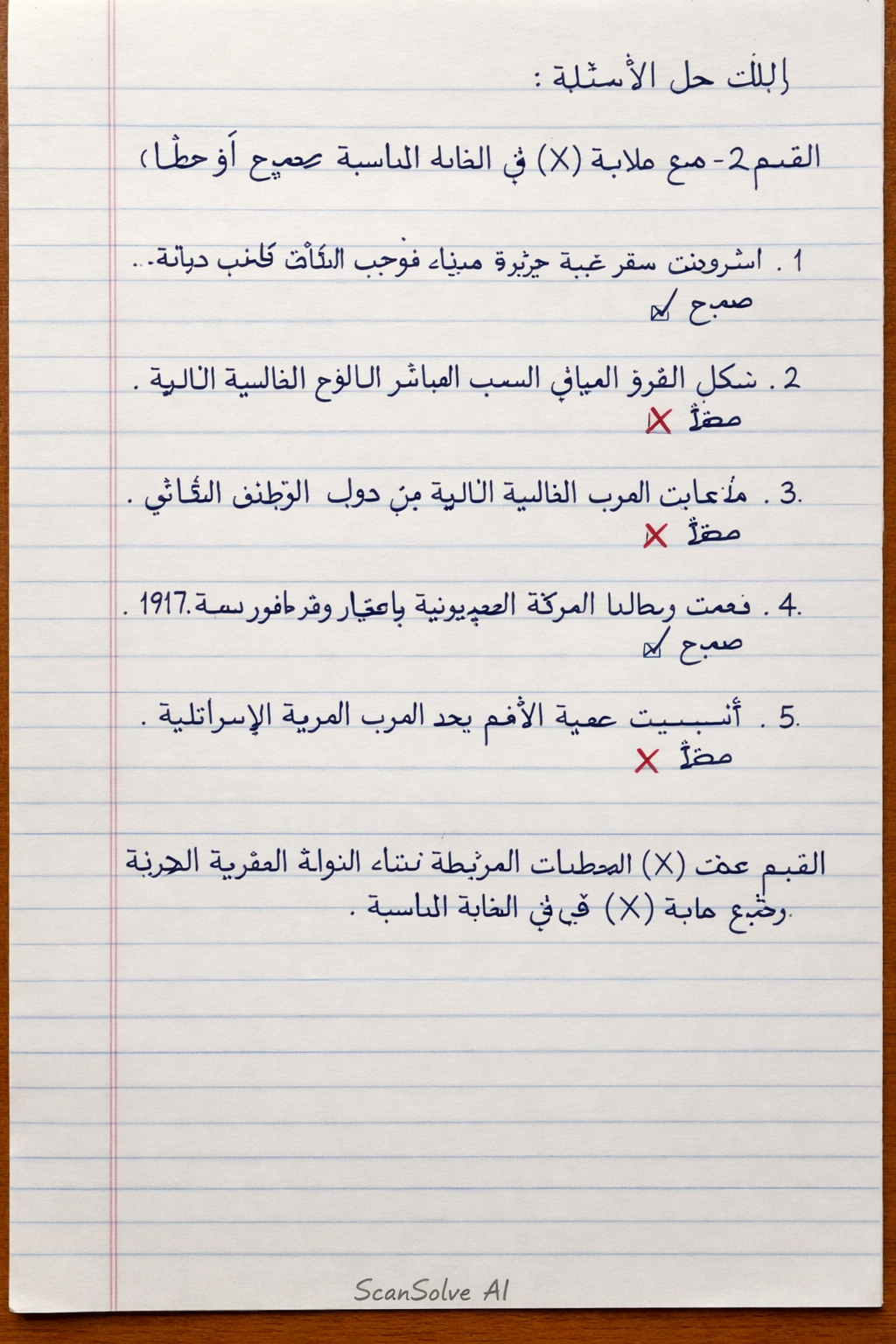 Handwritten step-by-step solution preview