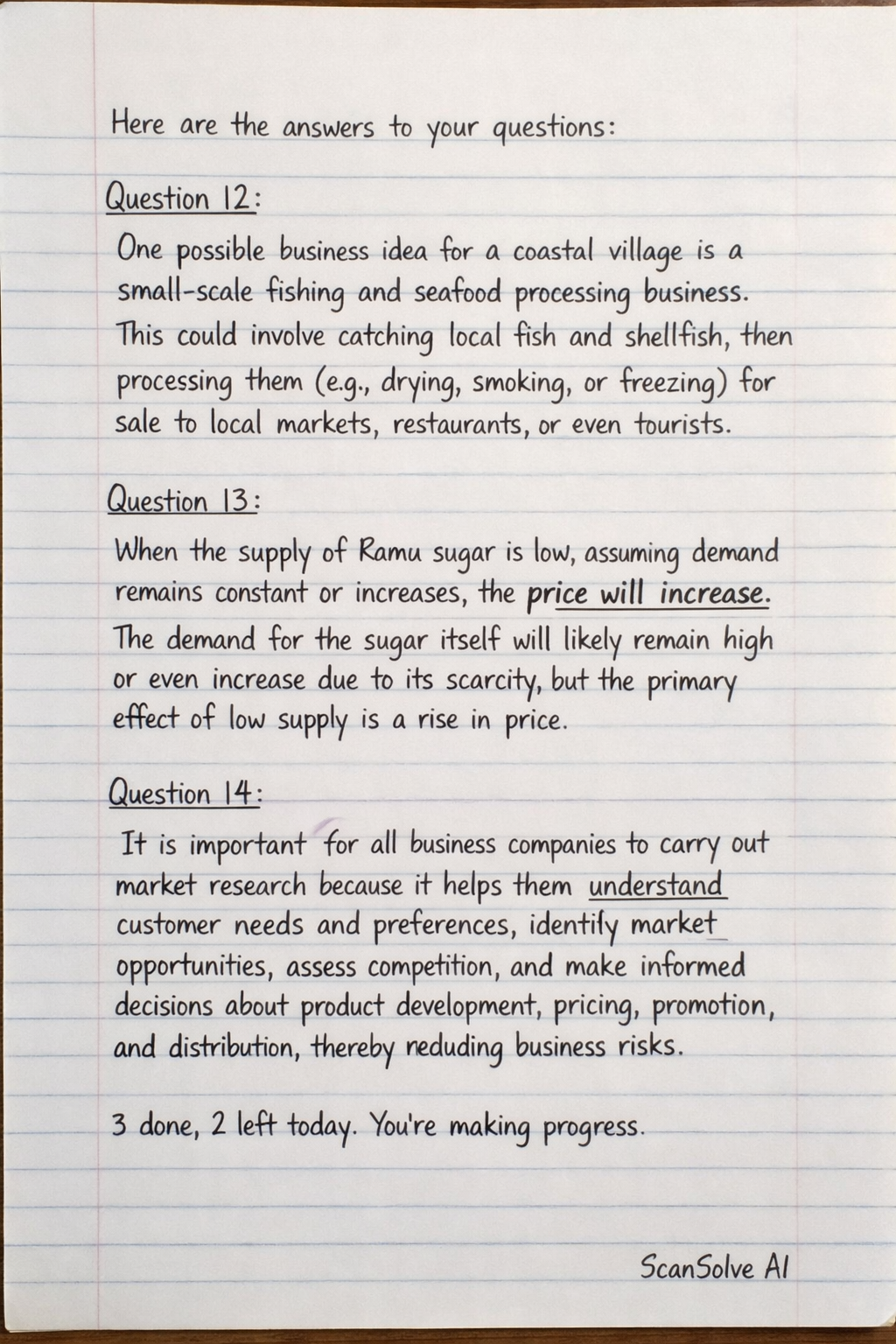 Handwritten step-by-step solution preview
