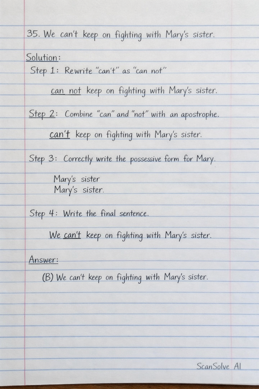 Handwritten step-by-step solution preview