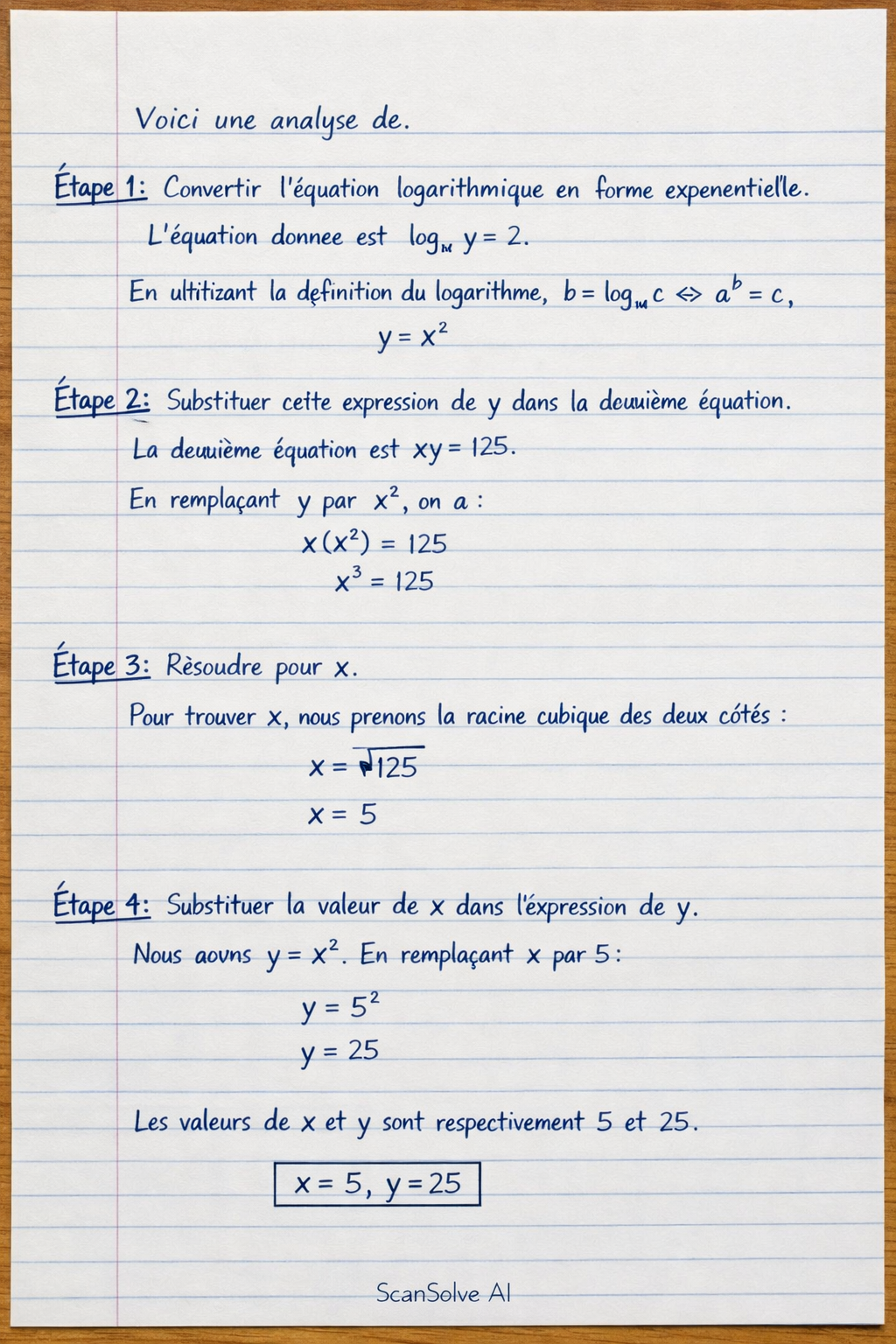Handwritten step-by-step solution preview