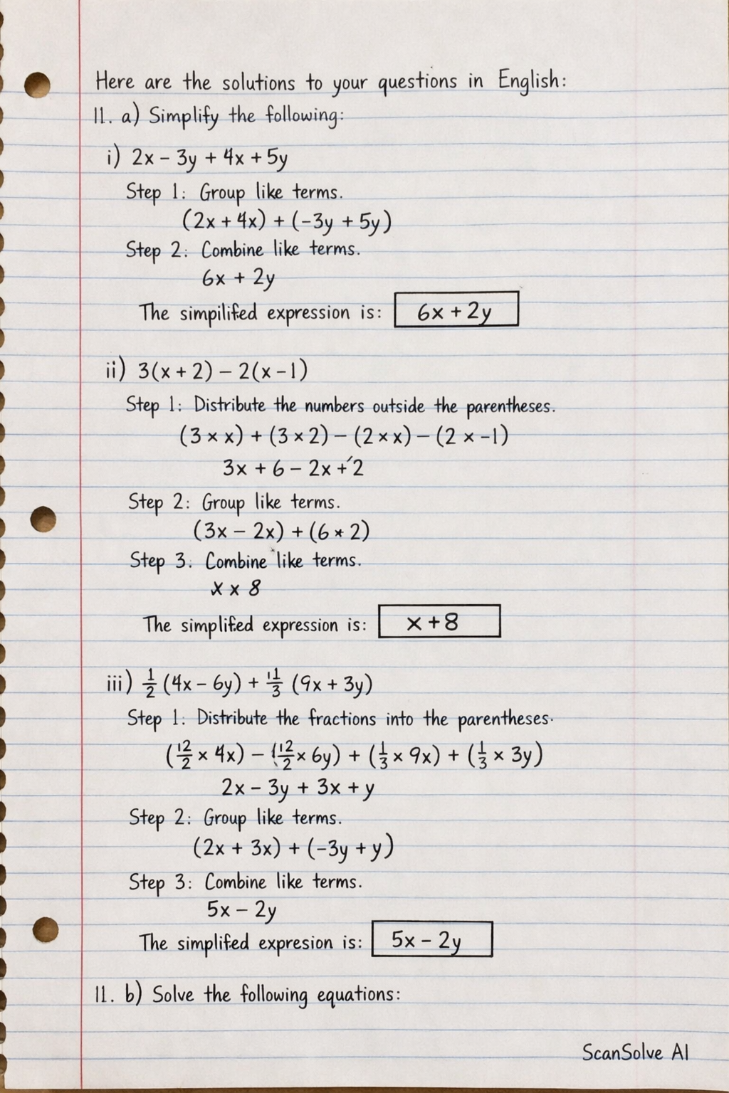 Handwritten step-by-step solution preview