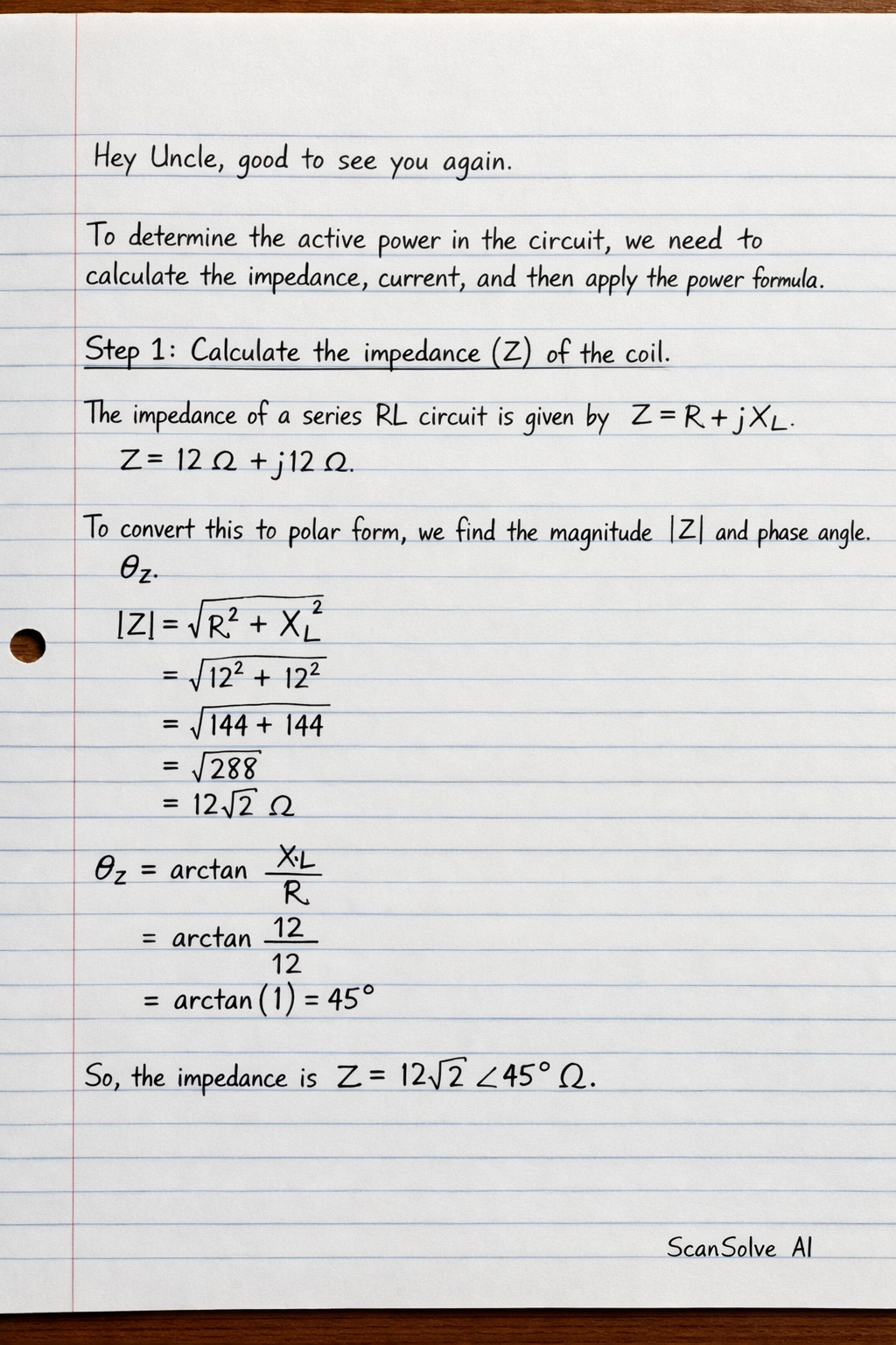Handwritten step-by-step solution preview