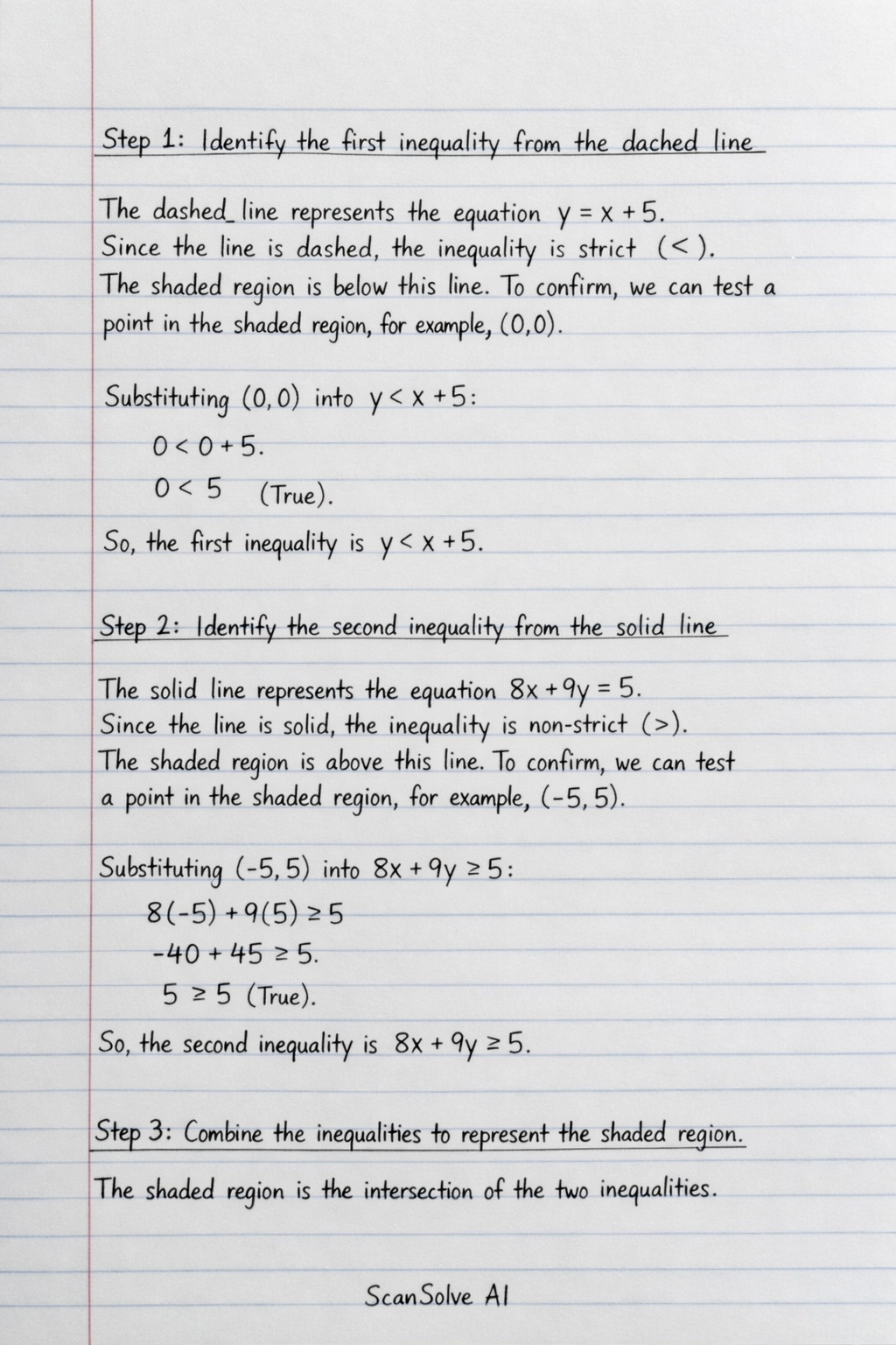 Handwritten step-by-step solution preview