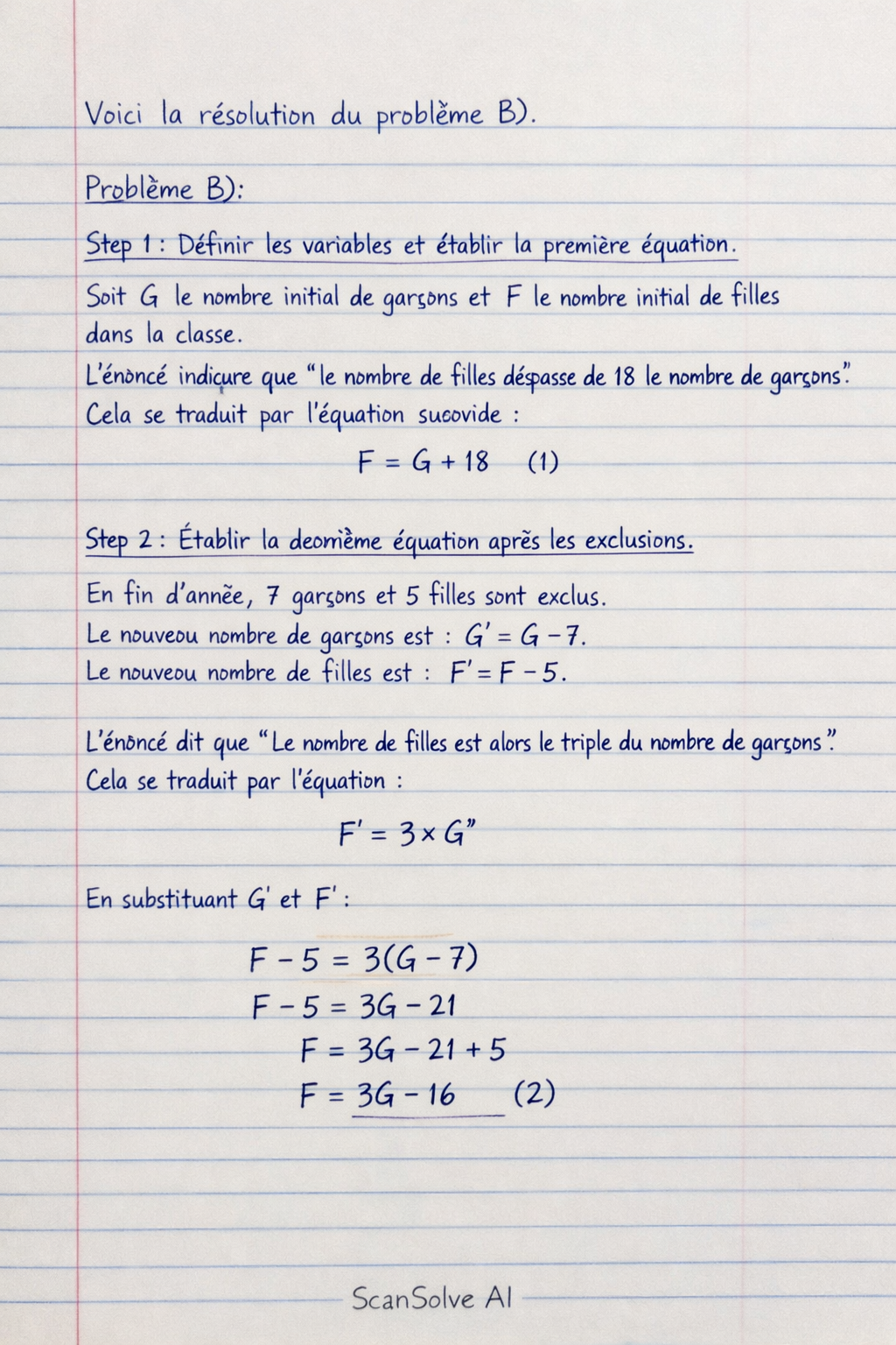 Handwritten step-by-step solution preview