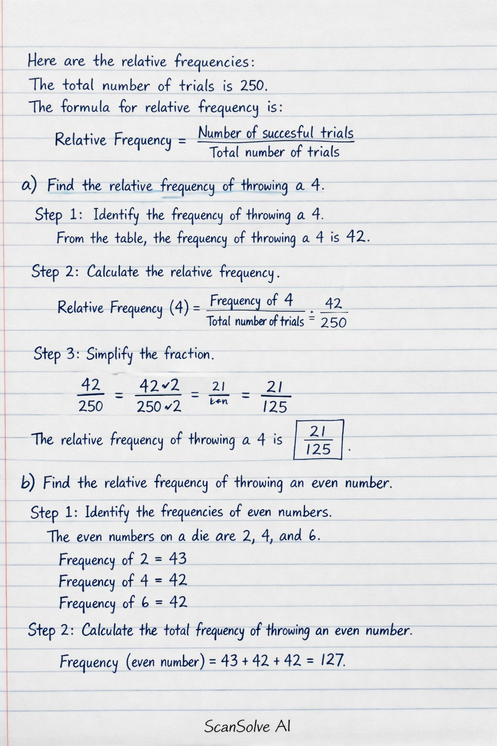 Handwritten step-by-step solution preview