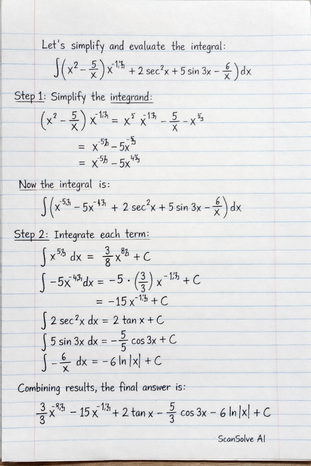Handwritten step-by-step solution preview