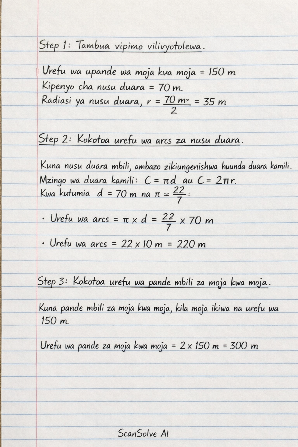 Handwritten step-by-step solution preview