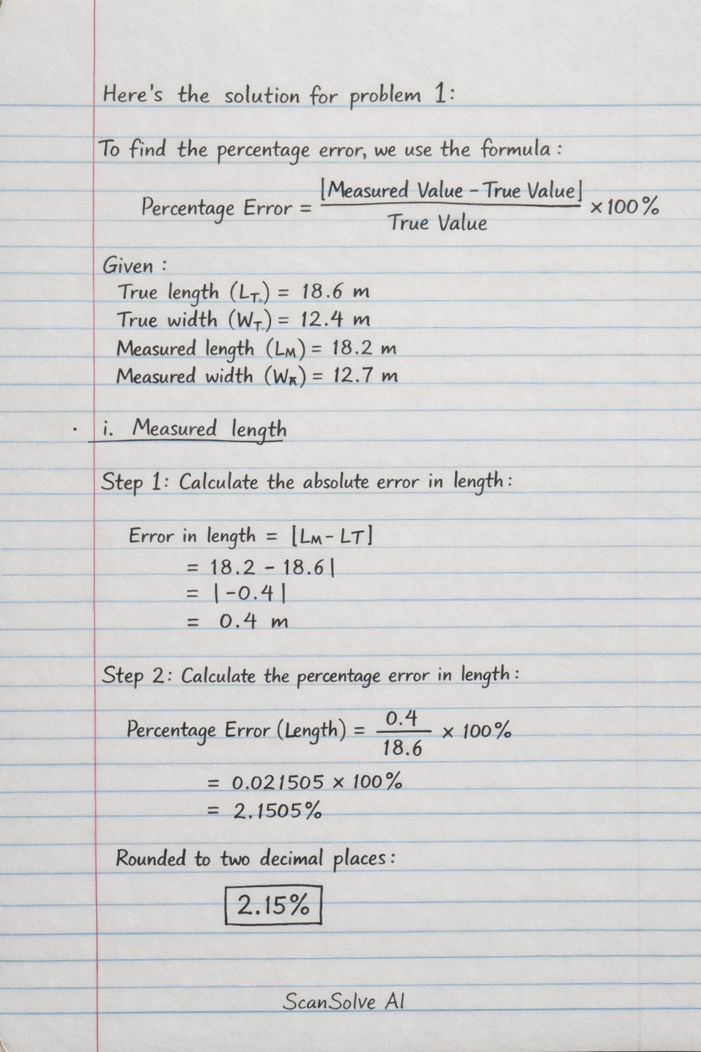 Handwritten step-by-step solution preview