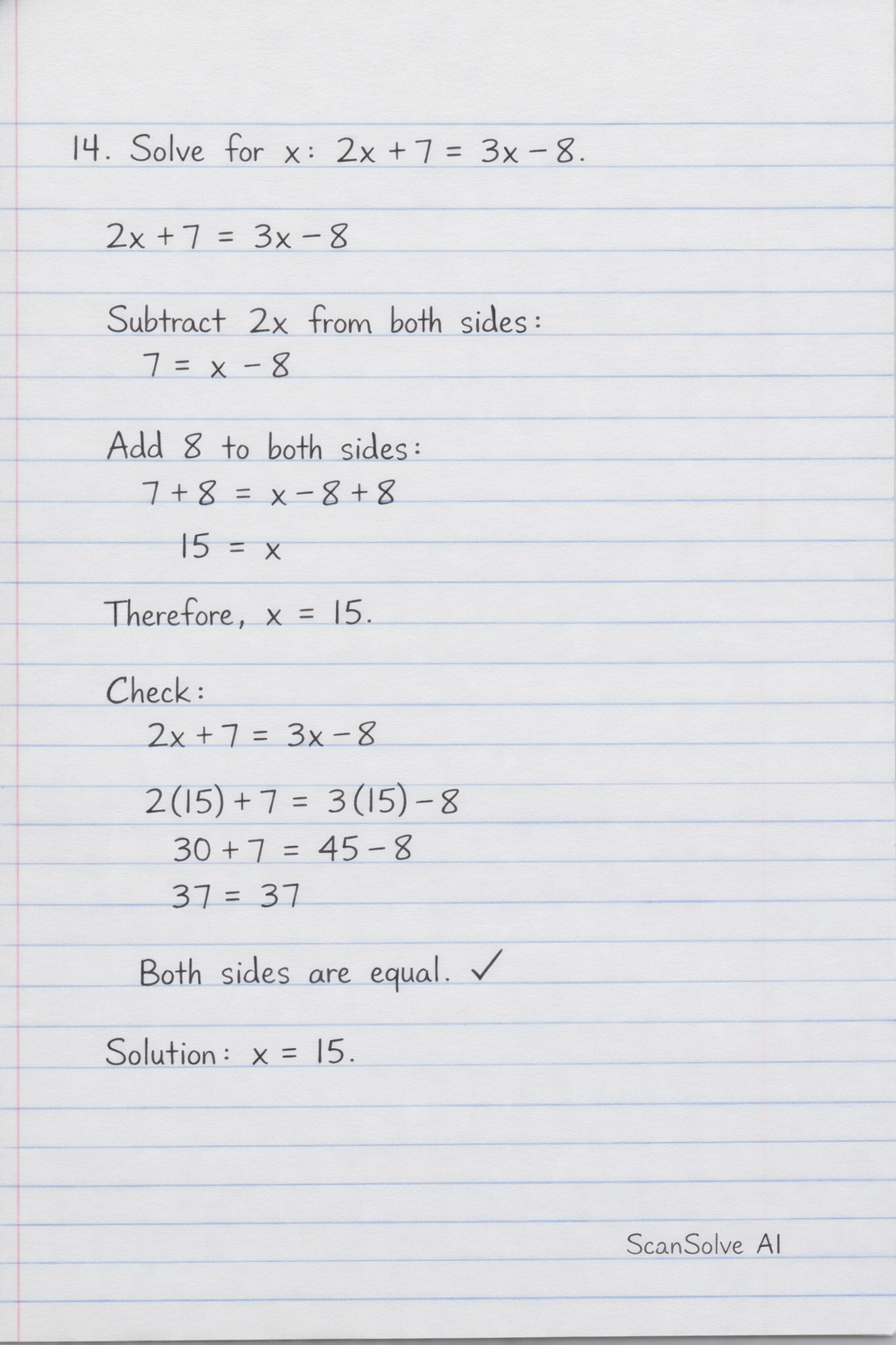 Handwritten step-by-step solution preview