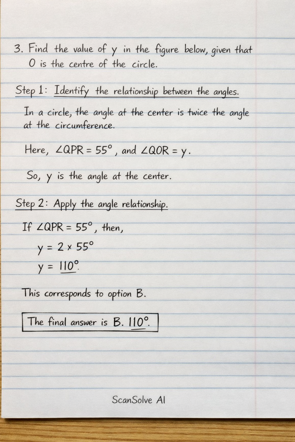 Handwritten step-by-step solution preview