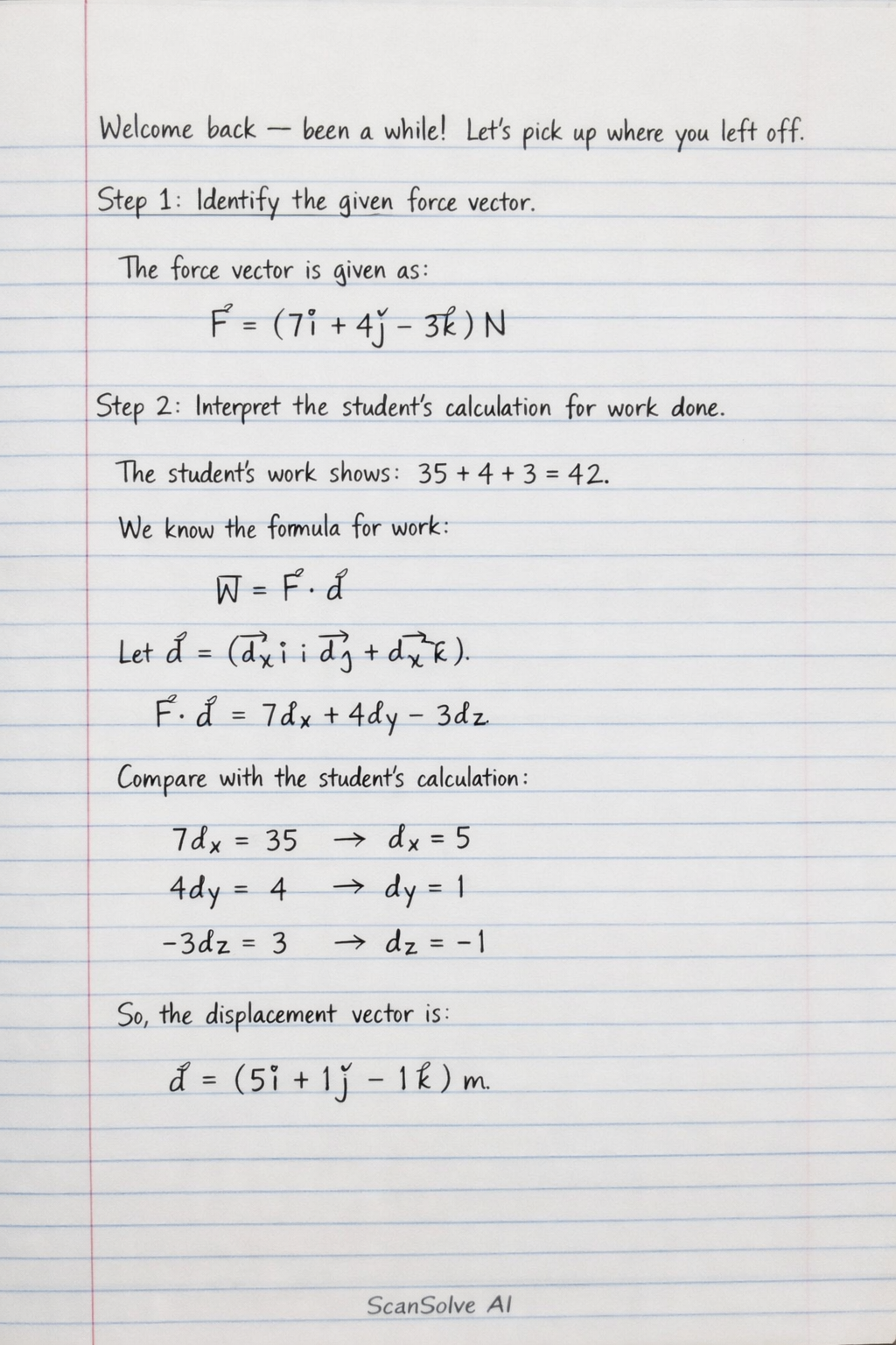 Handwritten step-by-step solution preview