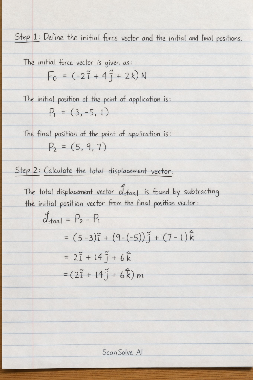 Handwritten step-by-step solution preview
