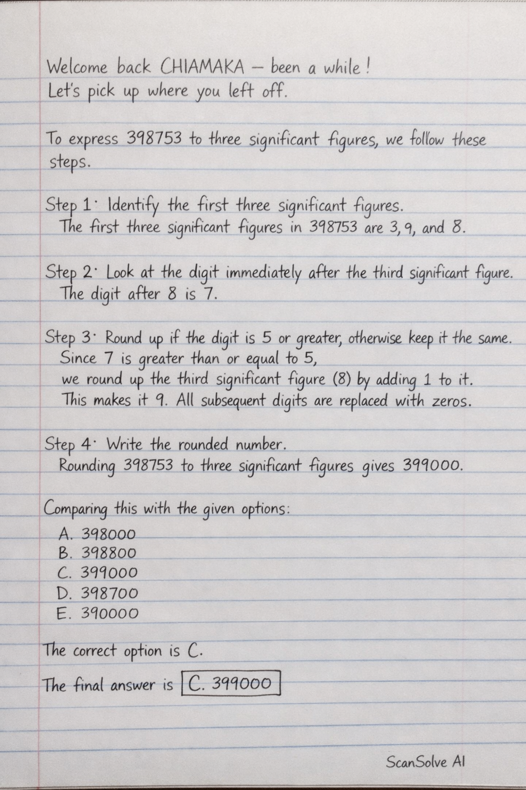 Handwritten step-by-step solution preview