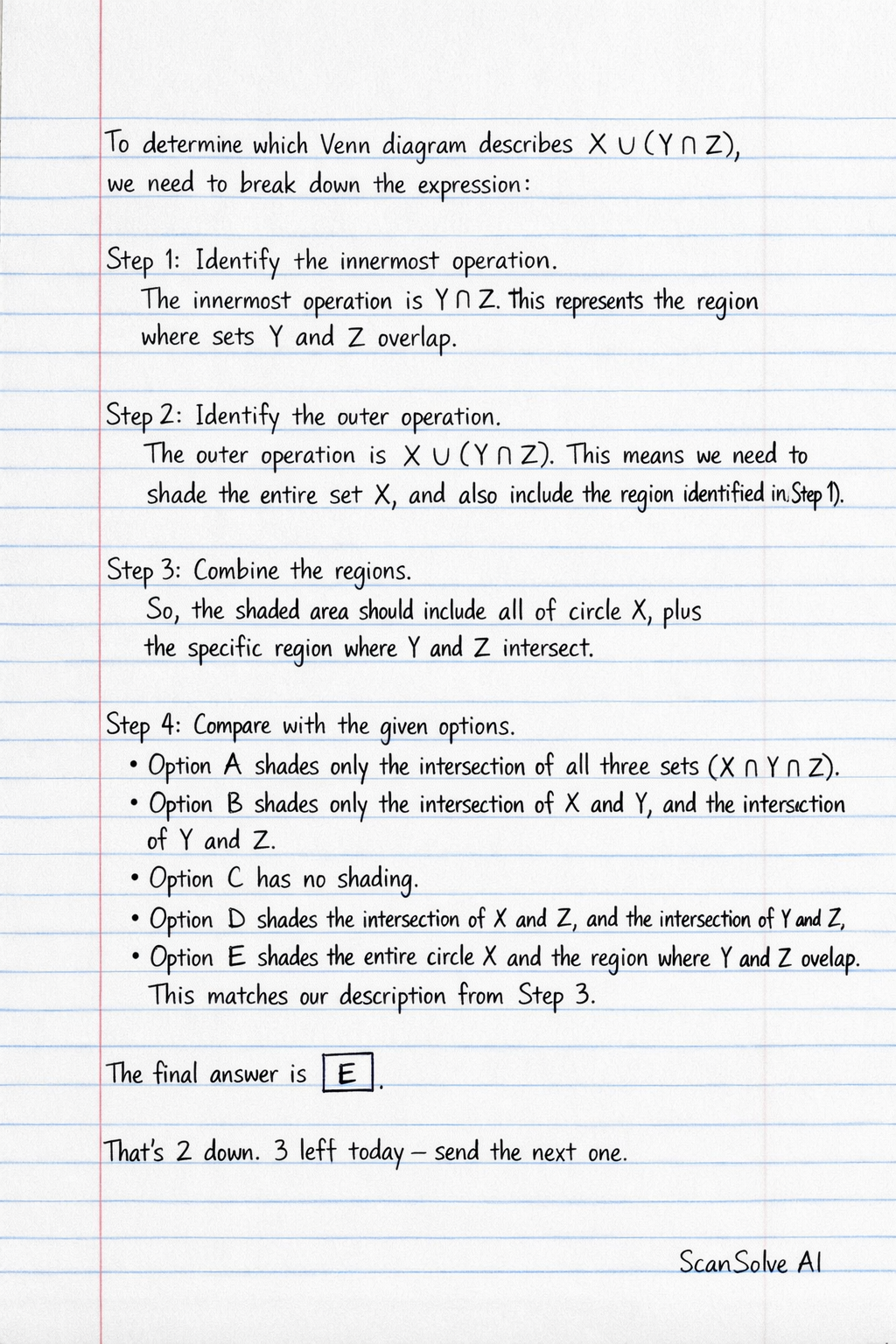 Handwritten step-by-step solution preview