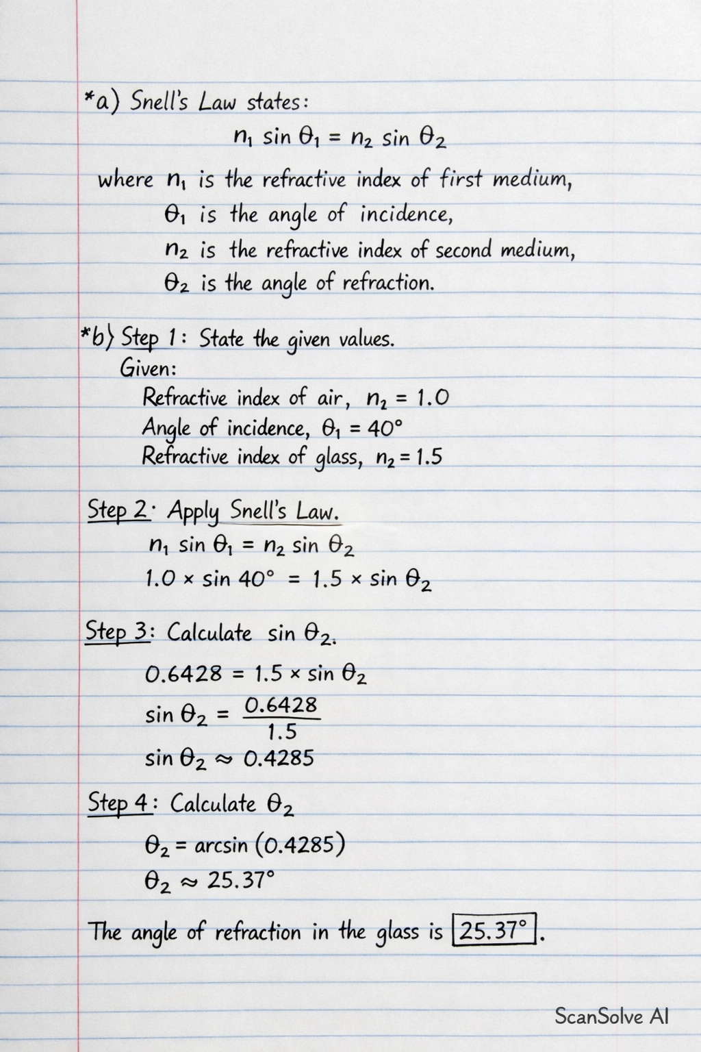 Handwritten step-by-step solution preview