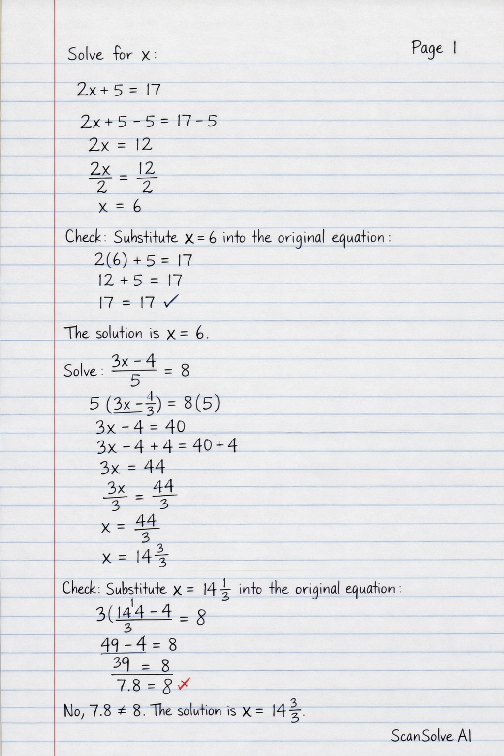Handwritten step-by-step solution preview