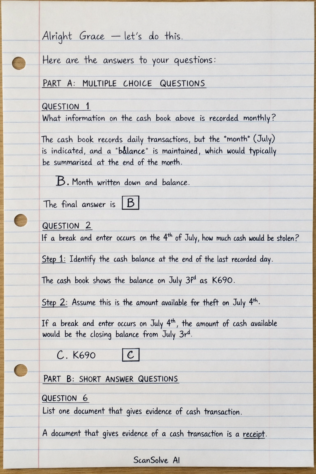 Handwritten step-by-step solution preview