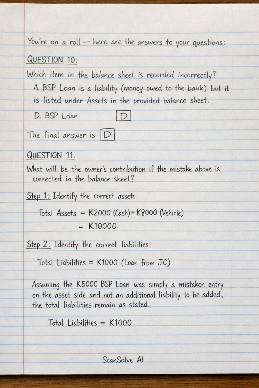 Handwritten step-by-step solution preview