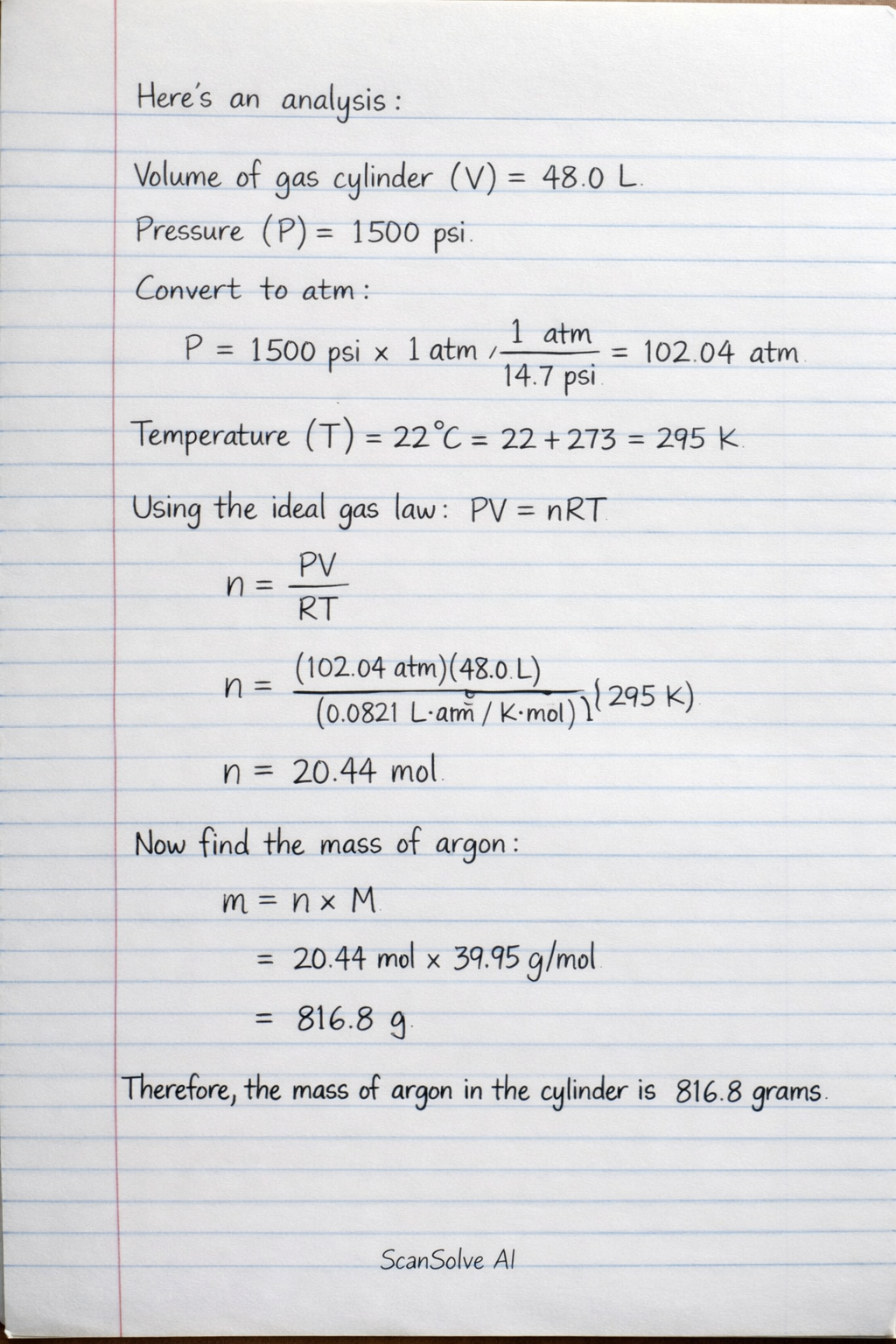Handwritten step-by-step solution preview