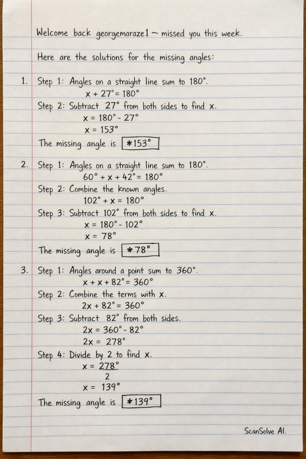 Handwritten step-by-step solution preview
