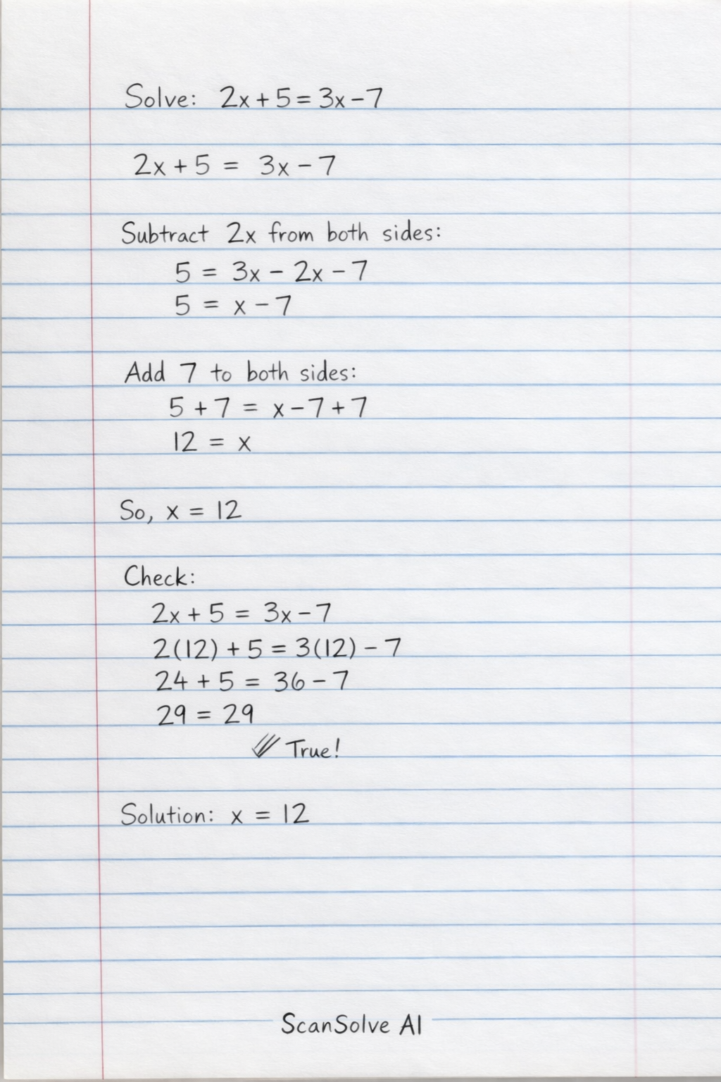 Handwritten step-by-step solution preview