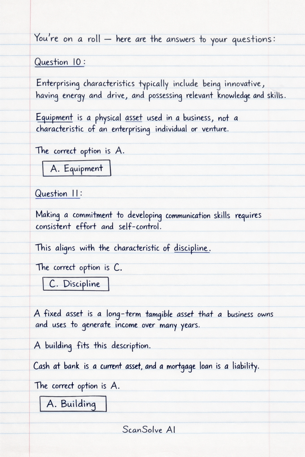 Handwritten step-by-step solution preview