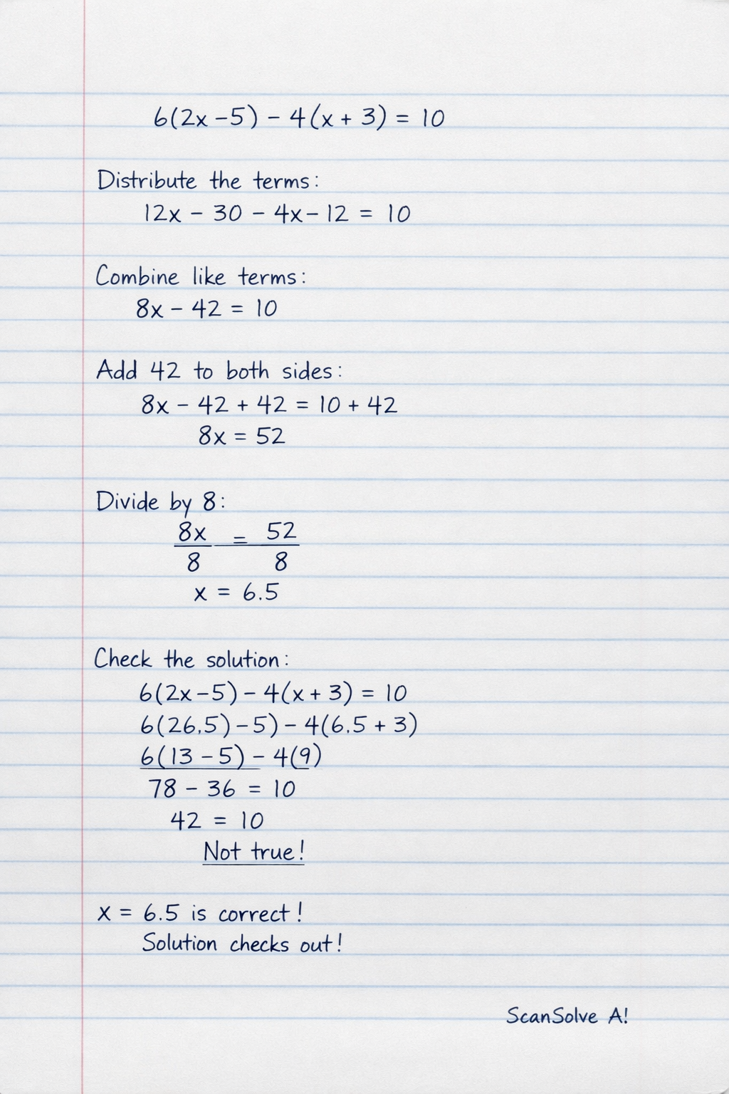 Handwritten step-by-step solution preview