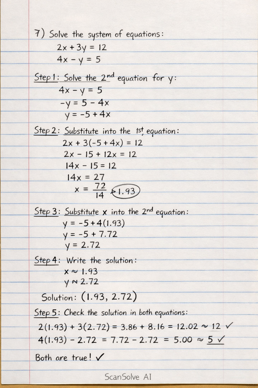 Handwritten step-by-step solution preview
