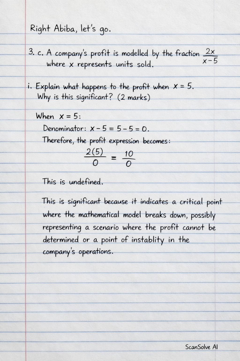 Handwritten step-by-step solution preview