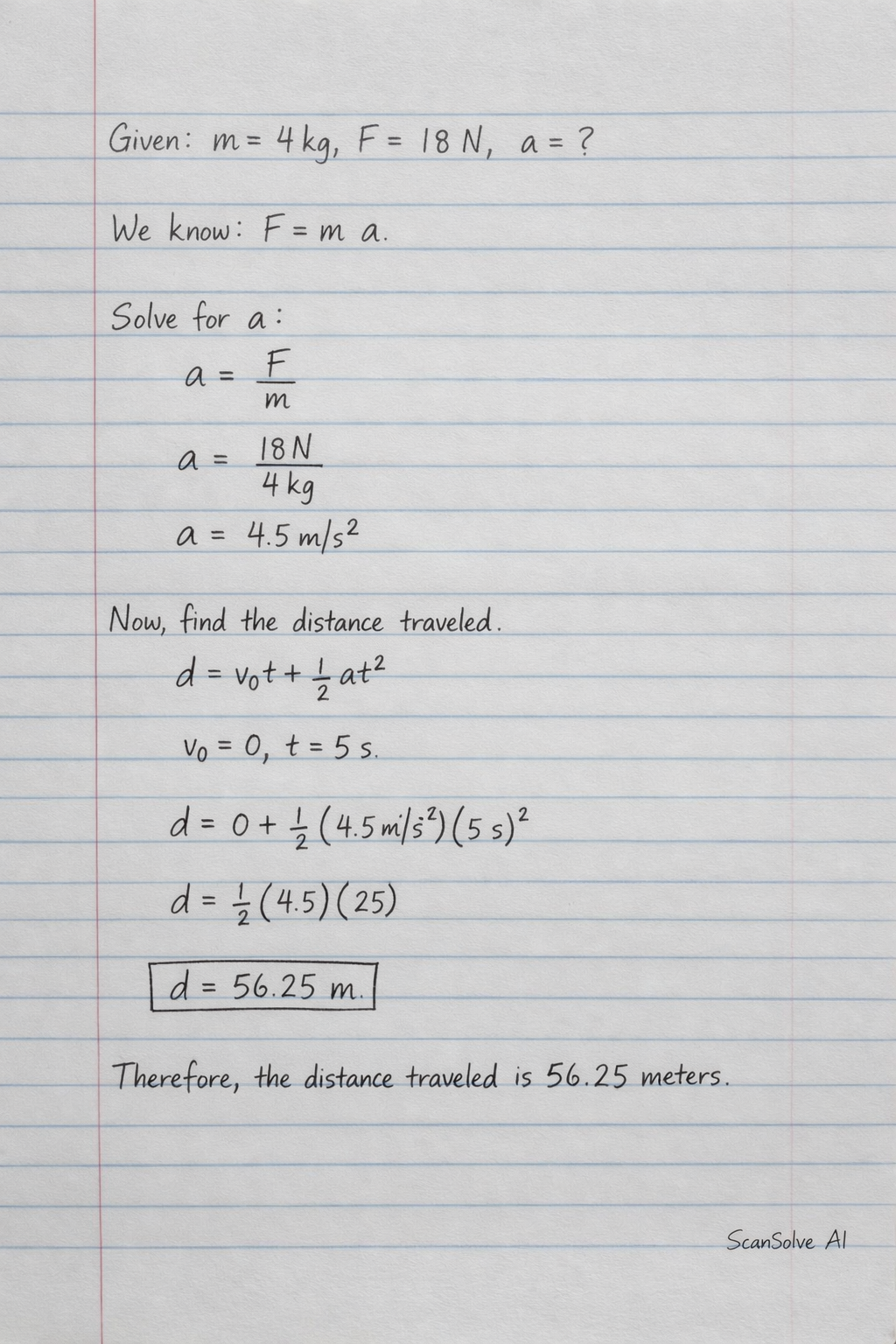 Handwritten step-by-step solution preview