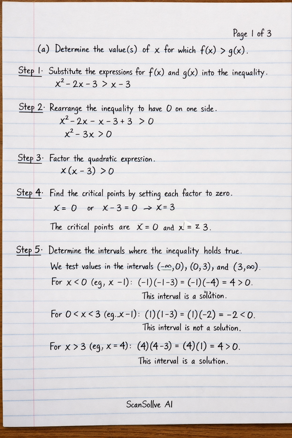 Handwritten step-by-step solution preview