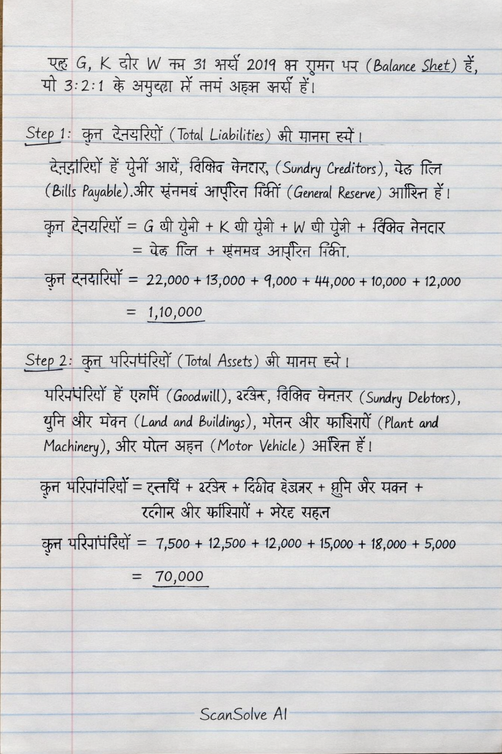 Handwritten step-by-step solution preview