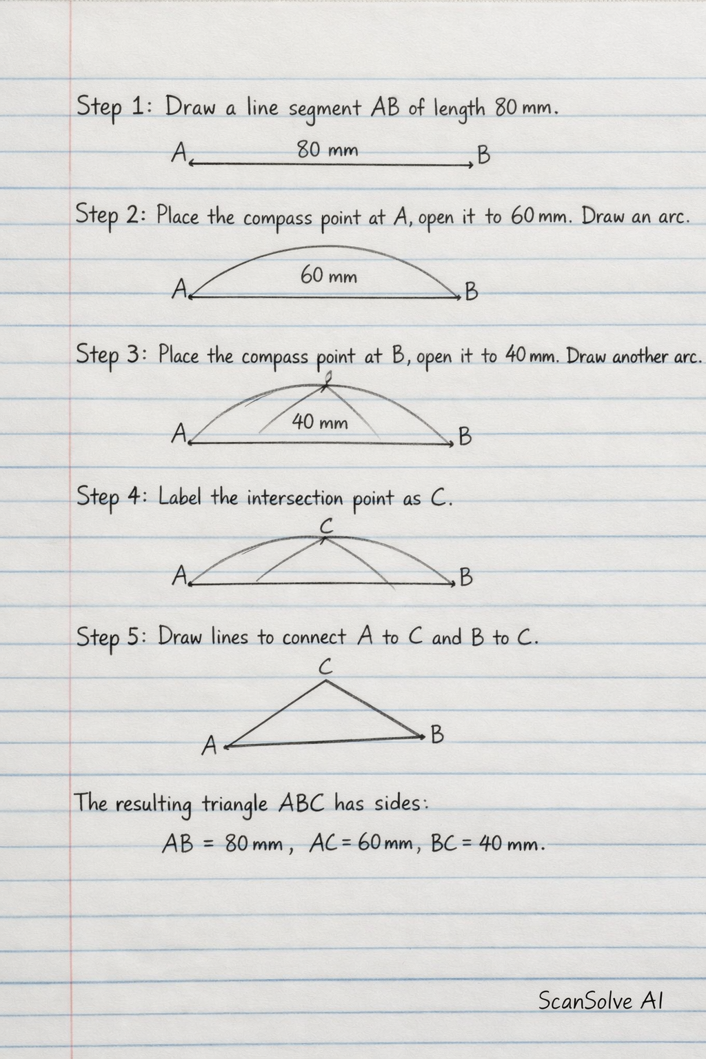 Handwritten step-by-step solution preview