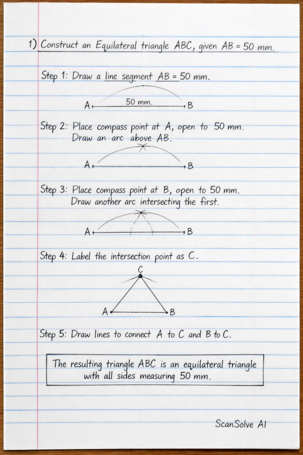 Handwritten step-by-step solution preview