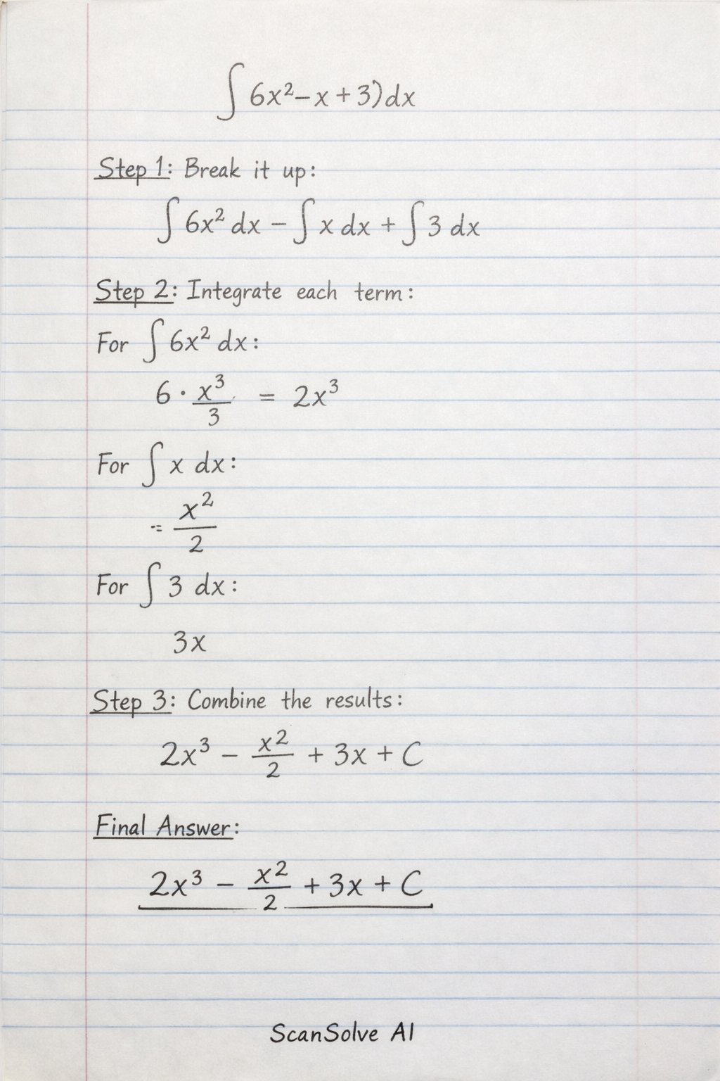 Handwritten step-by-step solution preview