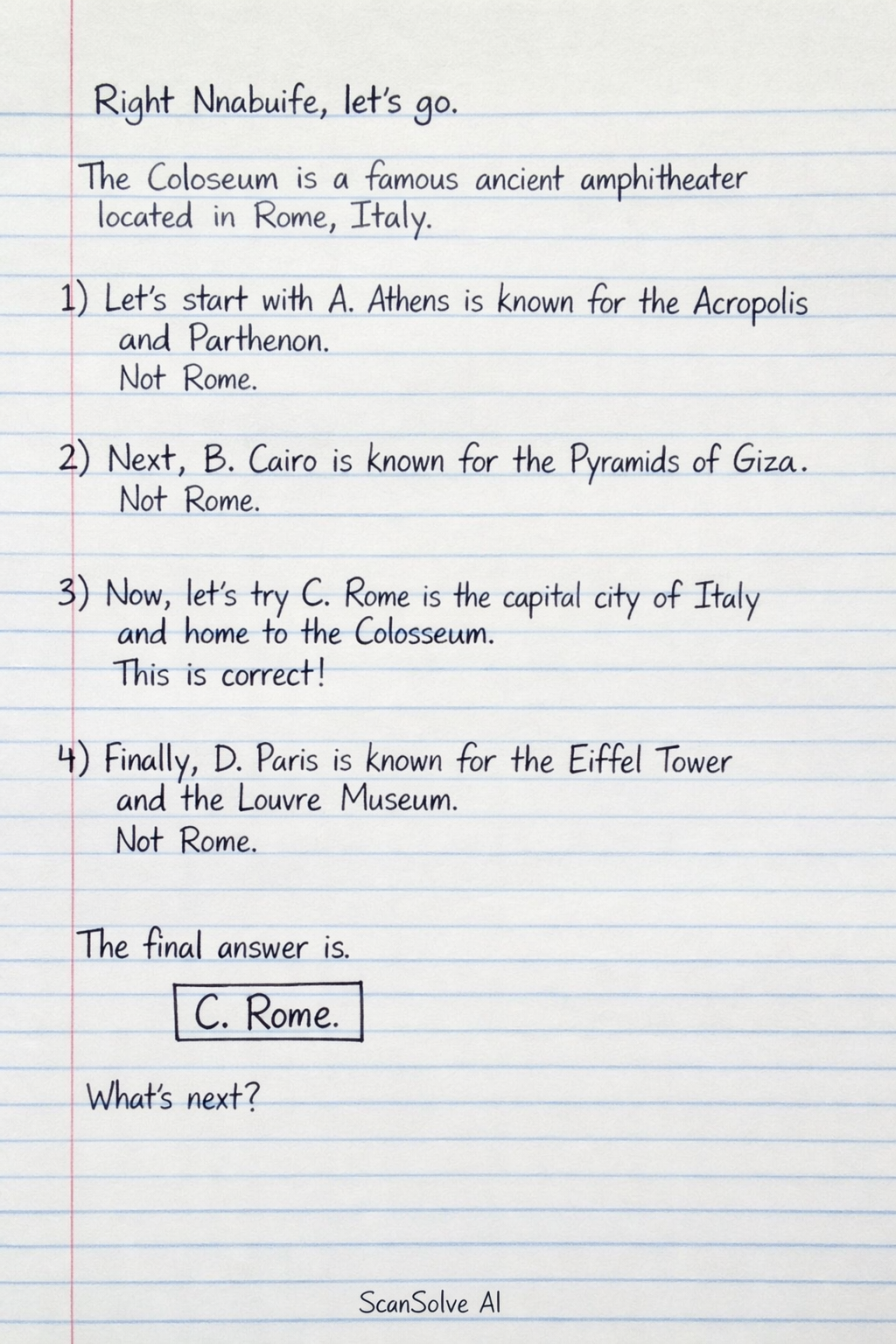 Handwritten step-by-step solution preview