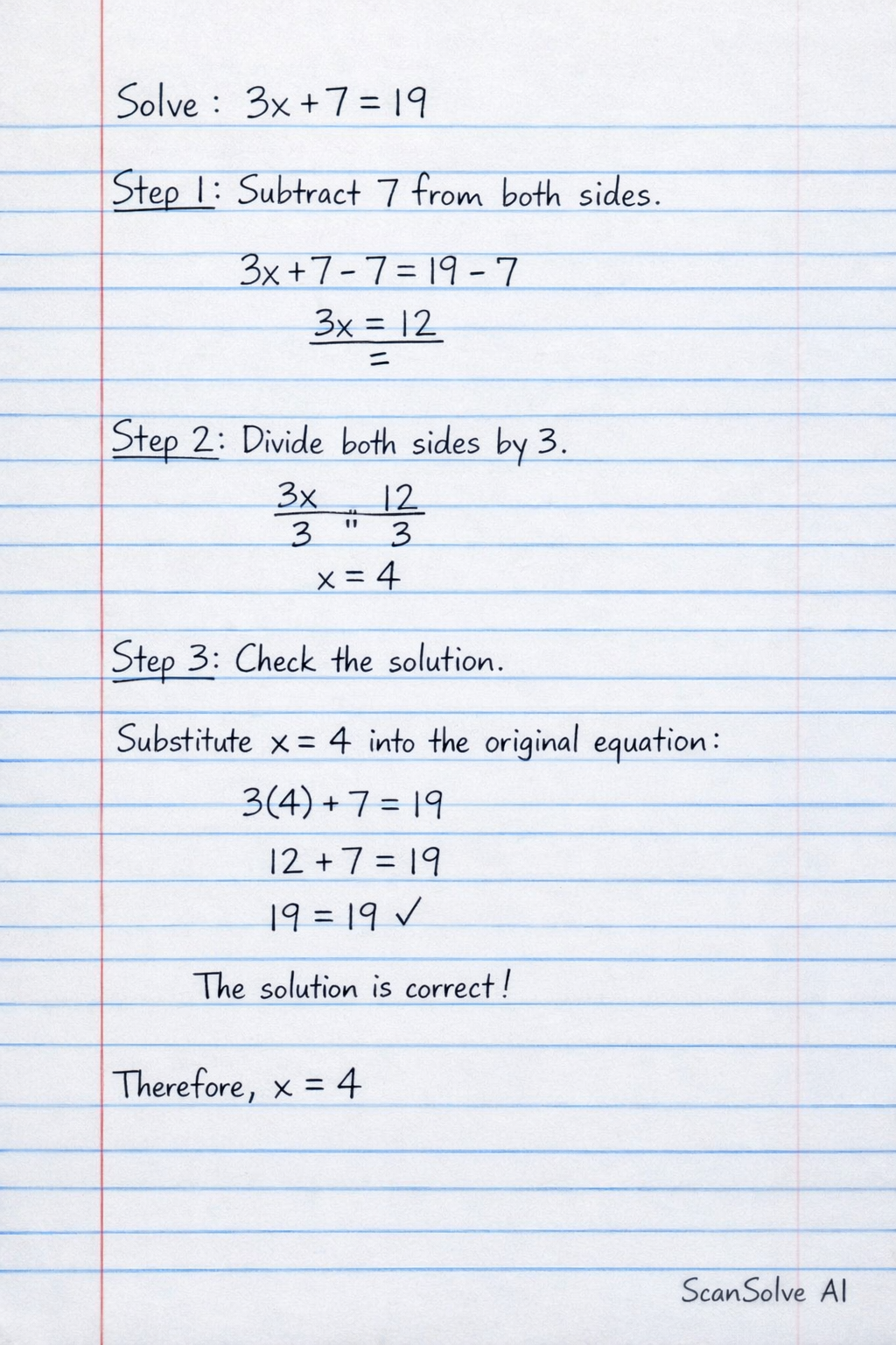 Handwritten step-by-step solution preview