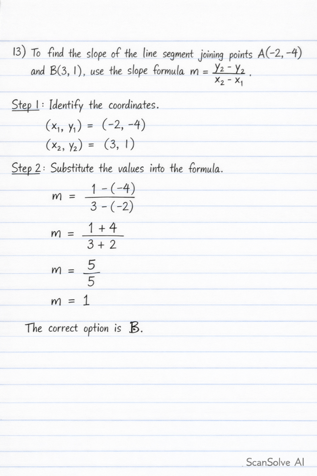 Handwritten step-by-step solution preview