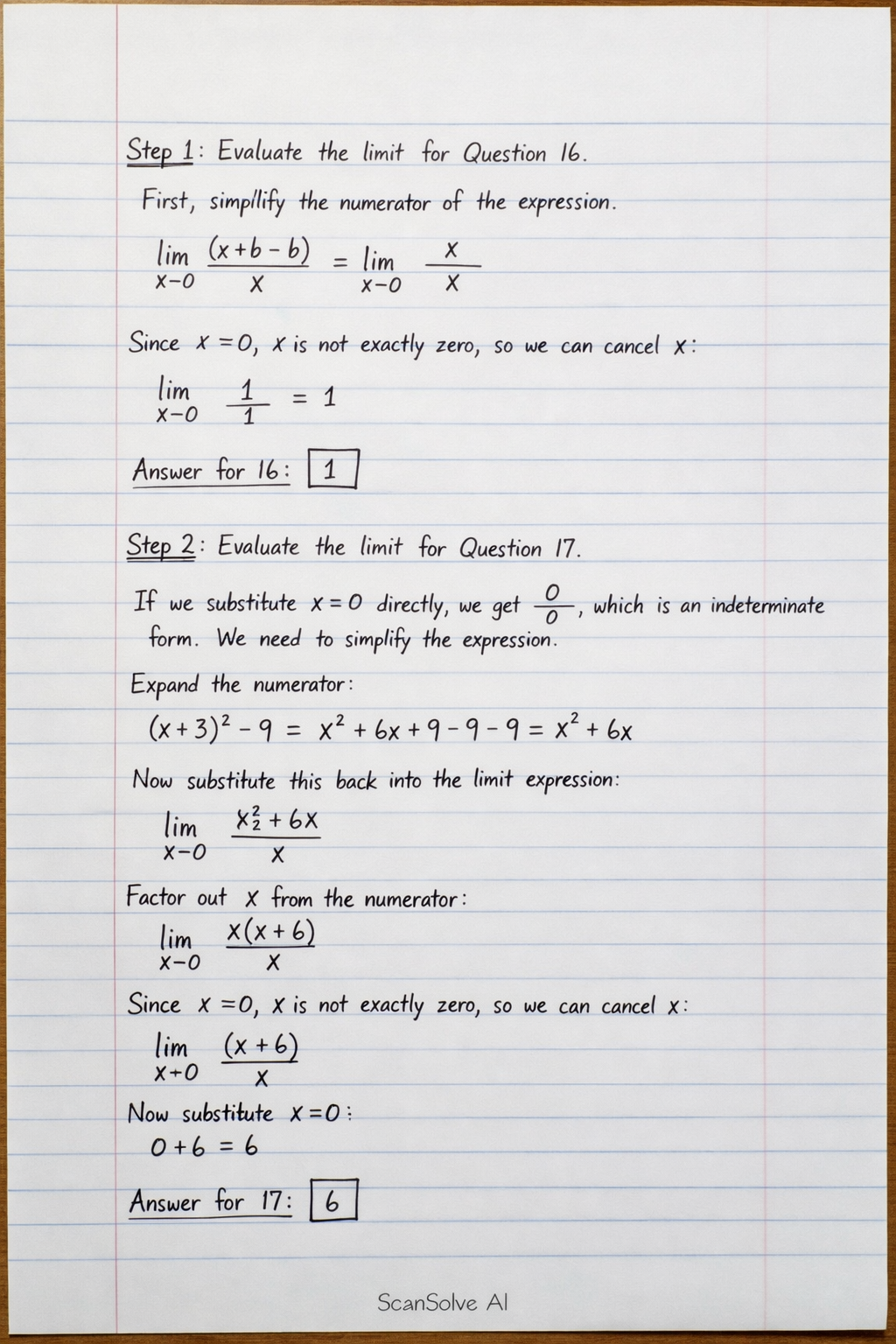 Handwritten step-by-step solution preview