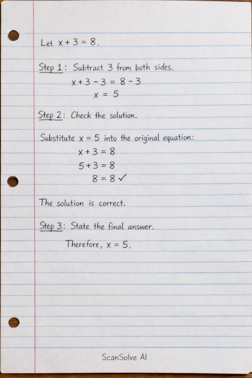 Handwritten step-by-step solution preview